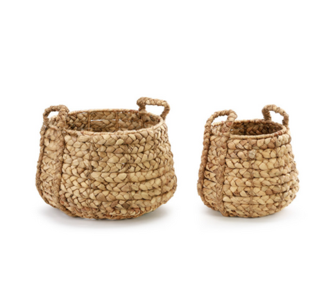 Braided Handle Seagrass Baskets