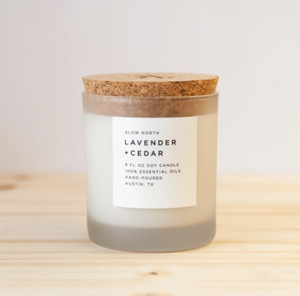 Lavender and Cedar candle